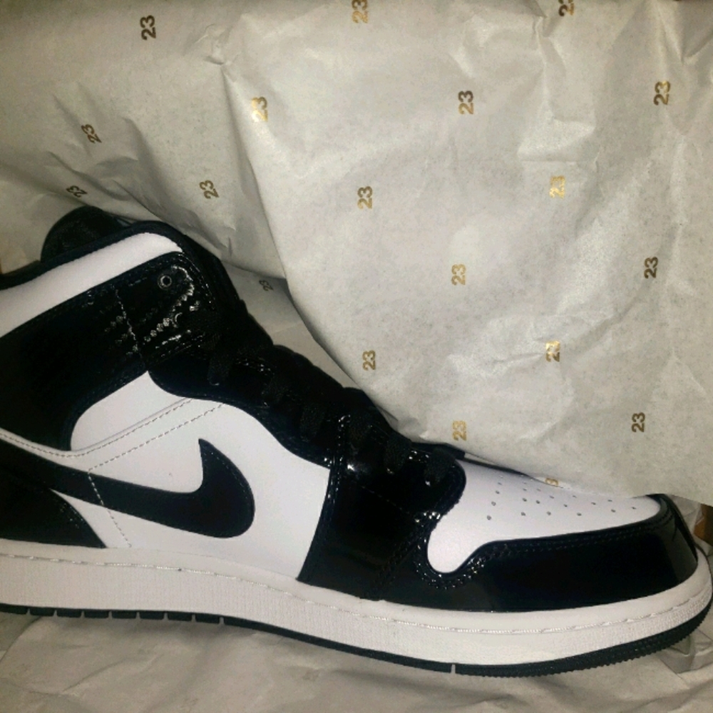 Jordan 1 mid carbon/all star